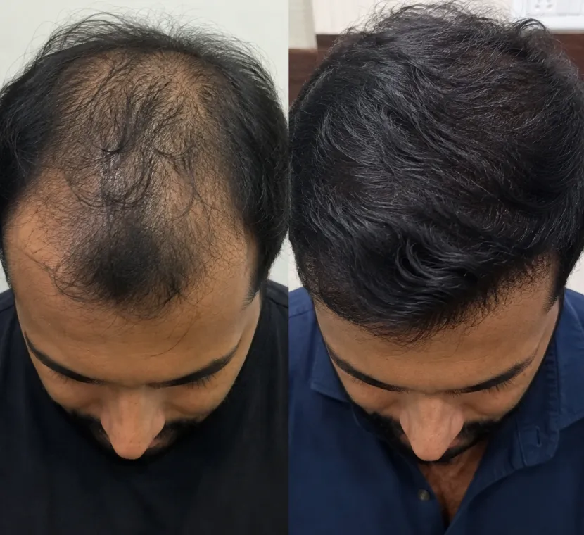 Hair Restoration – before and after
